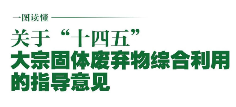 國家發(fā)改委等10部門聯(lián)合發(fā)布《關(guān)于“十四五”大宗固體廢棄物綜合利用的指導(dǎo)意見》